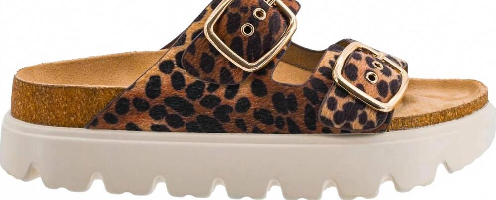 NEW CORKYS FOOTWEAR women's rumor has it sandals in leopard print